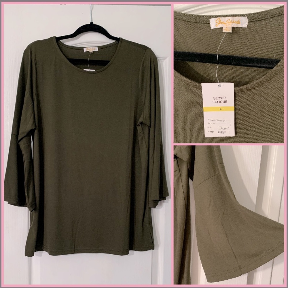 |BNWT| Steven Edwards • Bell Sleeve Blouse